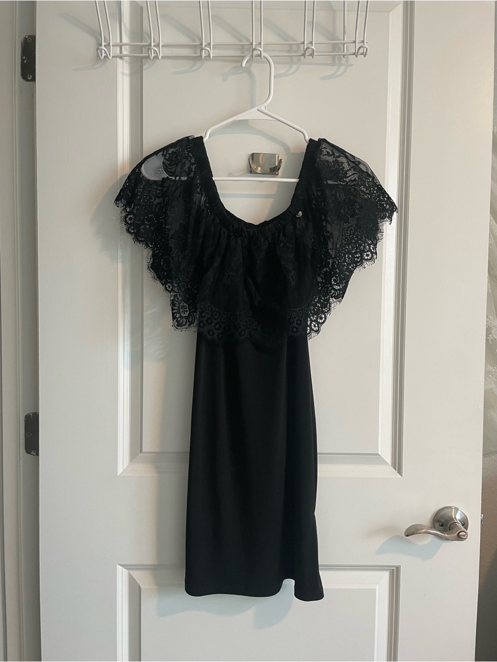 Rina Scimento Lace Mini Dress | Black